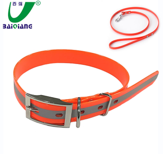 3M Reflective Strap Fluorescent TPU Dog Collars PVC Dog Leash