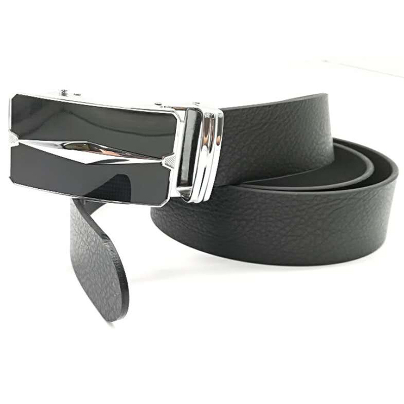 Automatic Buckle Slide Men Ratchet Belt Strap