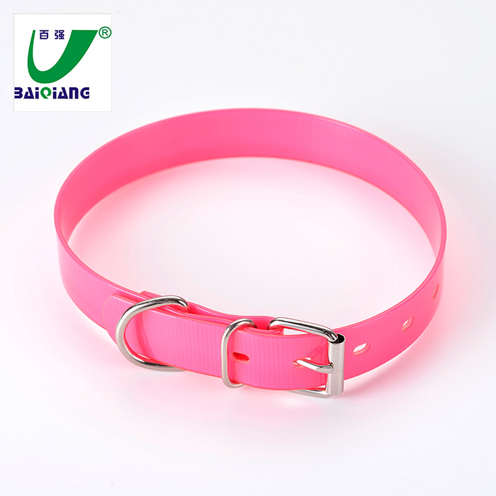 Wholesale TPU Reflective Sunglo Dayglo Day Glo Neon Orange Blue Yellow Pink Green Pet Dog Collar
