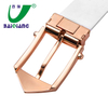 Quality Custom Logo White Leather Mens Golf Belts for Men