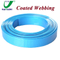 Ultra thin Stock TPU Coated Nylon Webbing Polyvinyl Blue and Red Coated Polyester Webbing Safety Belts
