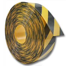 Yellow and Black Smooth Glossy Custom Printing TPU Coated Nylon Bag Handle Webbing 
