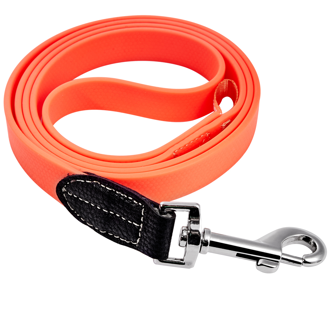 correa de poliuretano negro para mascotas pvc