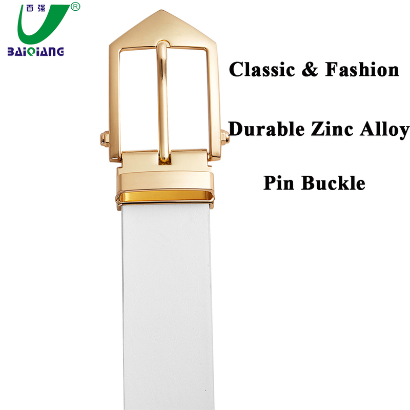 Factory Outlet Hot New Brand High-grade Gold Pin Buckle Belts Men Business Leather Belt