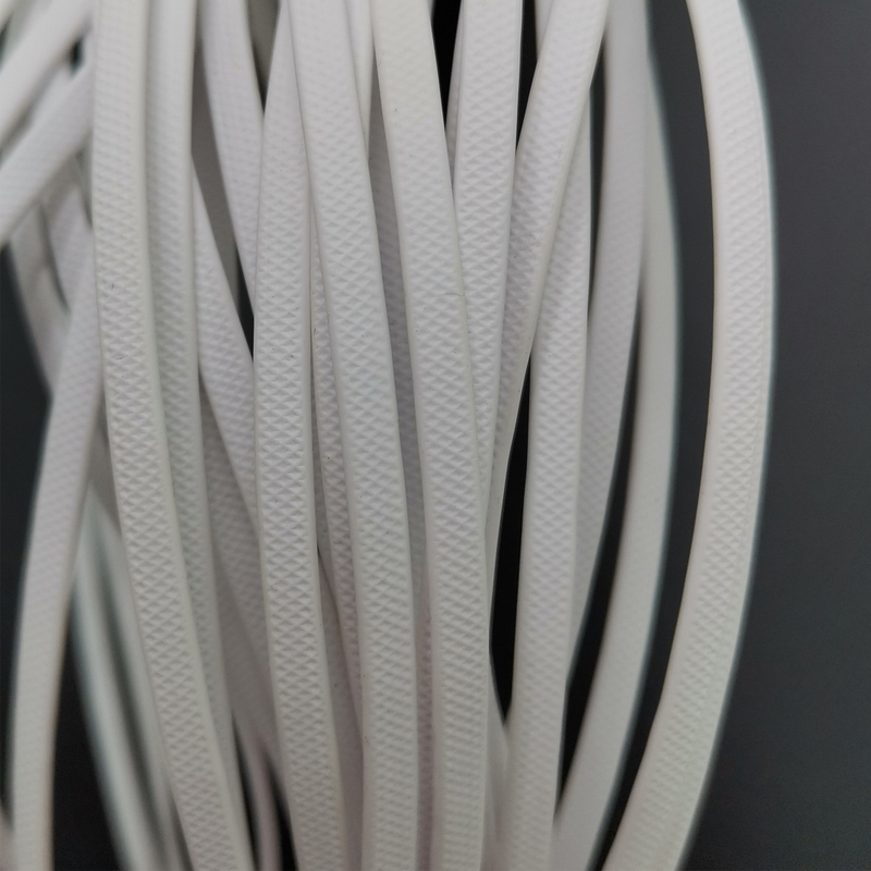 Factory Custom Brands American Football White TPE Coated Polyester Webbing Strap