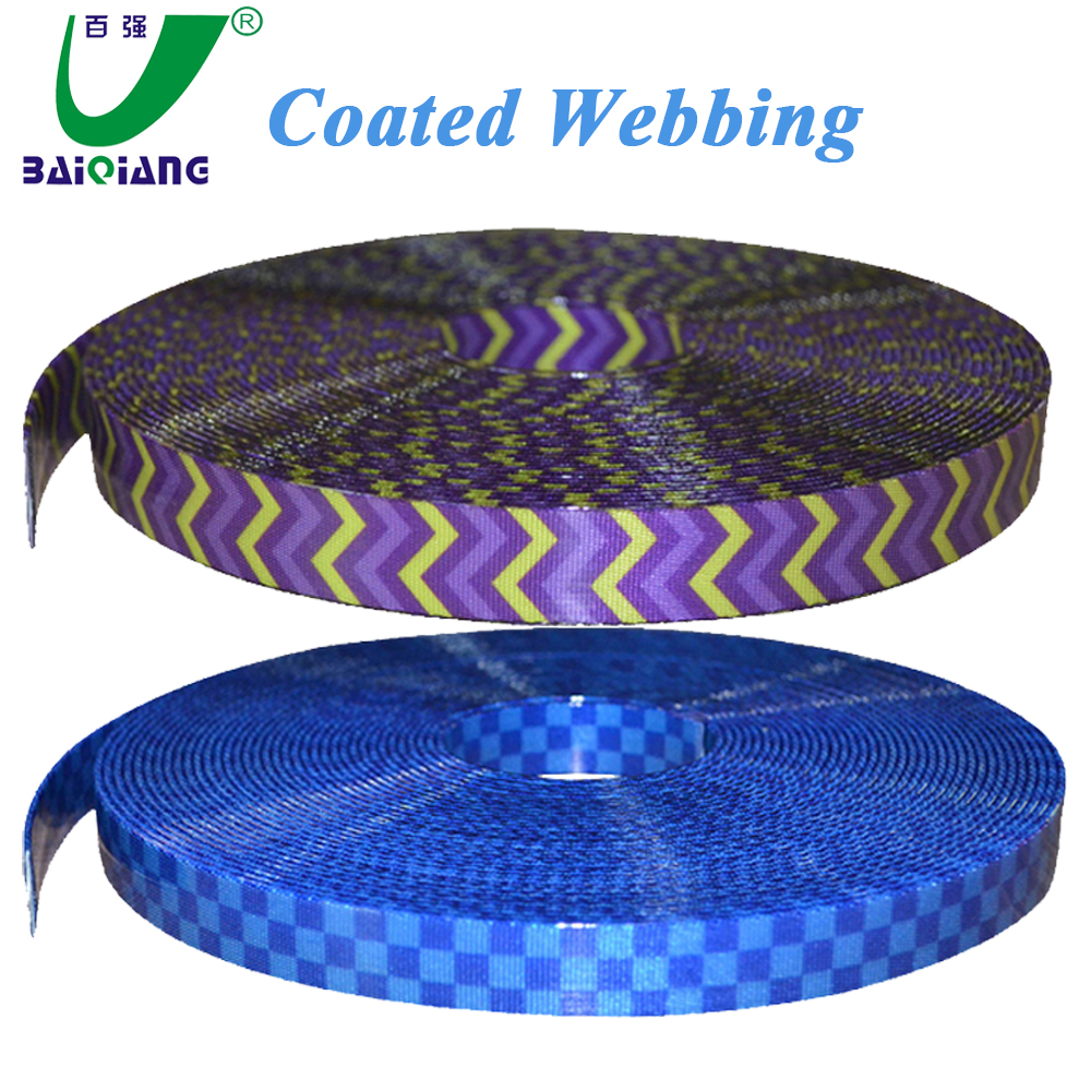 Factory Wholesale High Quality Waterproof Decorative Reinforced Patterned PVC Coated Polyester Webbing