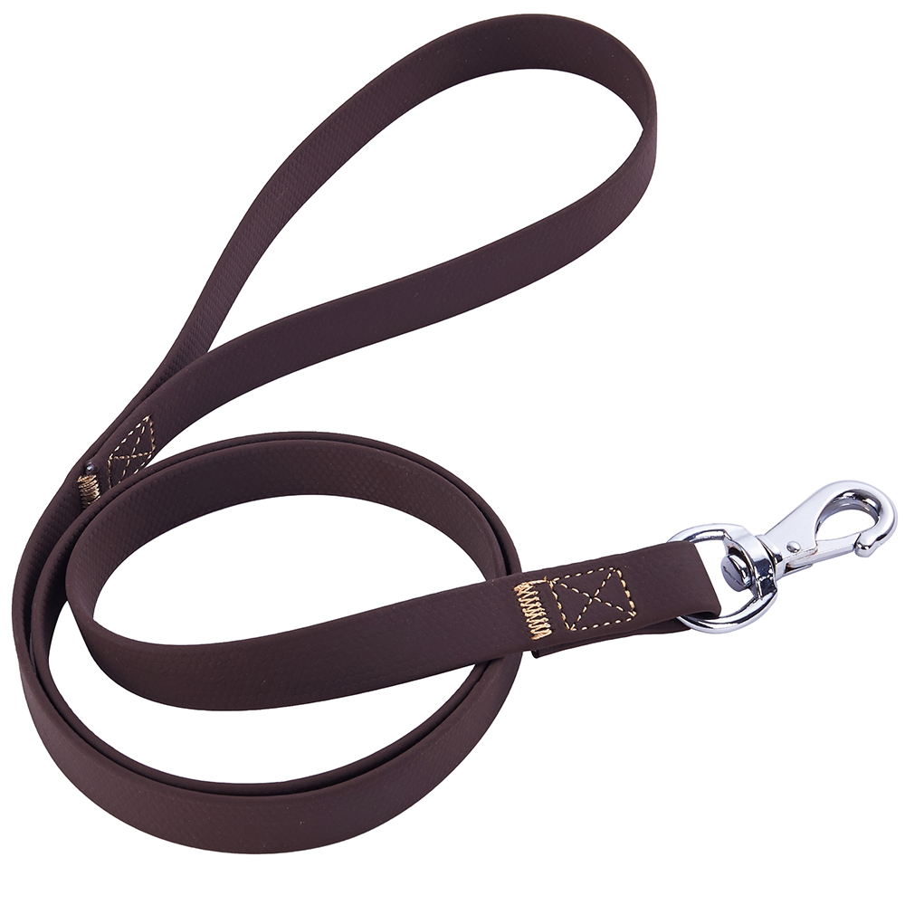 correa para mascotas de vinilo de plomo de neón verde vinilo plástico de poliuretano con revestimiento de pvc