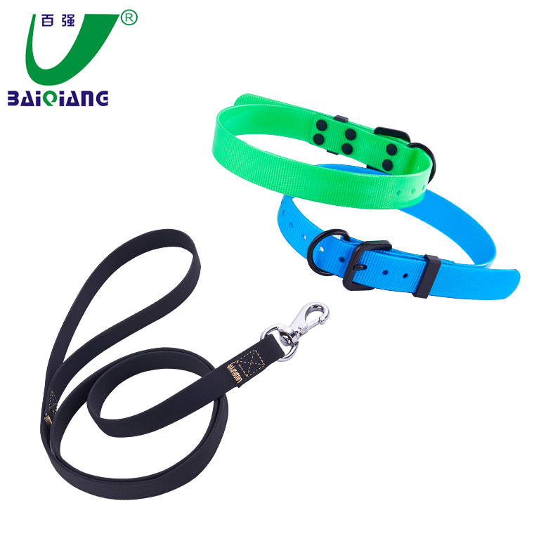 Fancy Magic TPU Coated Nylon Dog Collar with PVC Dog Leash
