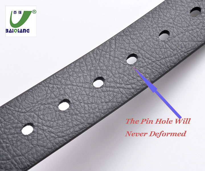 Wearable Sweatproof Men's Classic Black Dress Men Belt with Clip Removable Zinc Alloy Pin Buckle
