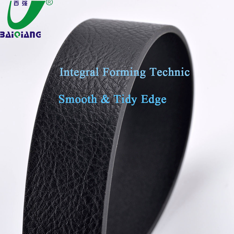 High Quality Black Plain Polyurethane Synthetic Leather Alloy Pin Buckle Belt