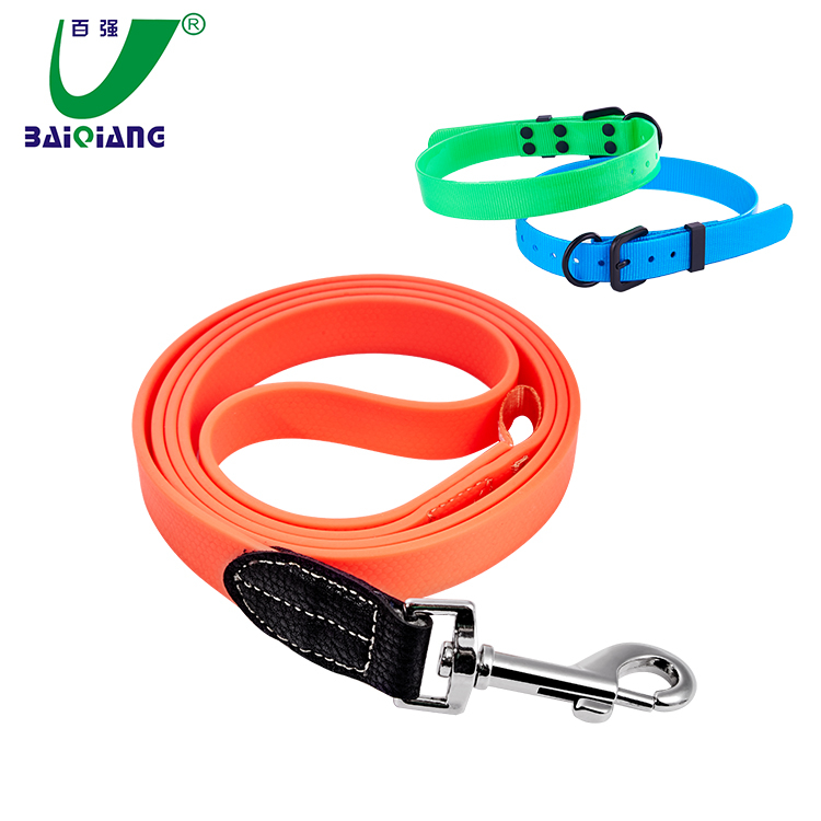 Fancy Magic TPU Coated Nylon Dog Collar with PVC Dog Leash