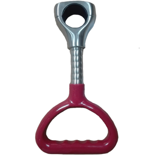 Red 304 Stainless Steel Rigid Subway Grab Handle