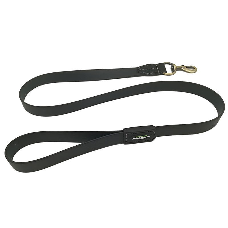 Heavy Duty Black PVC Coated Polyester Nylon Short Dog Safety Leash for Car Seat