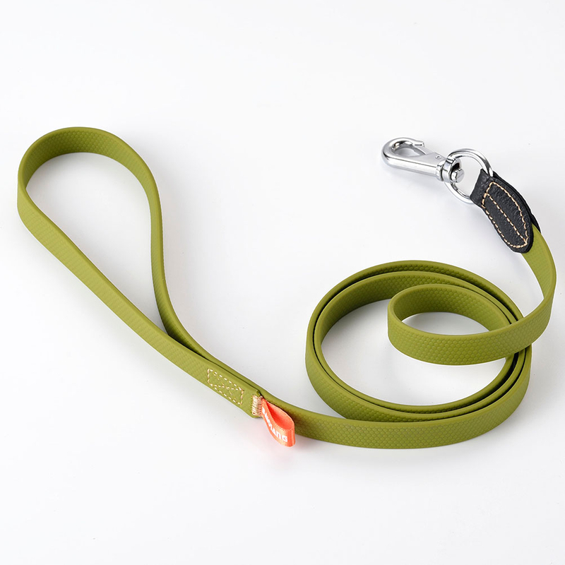 Plástico y caucho plomo para mascotas de neón naranja poliuretano pvc plomo para mascotas