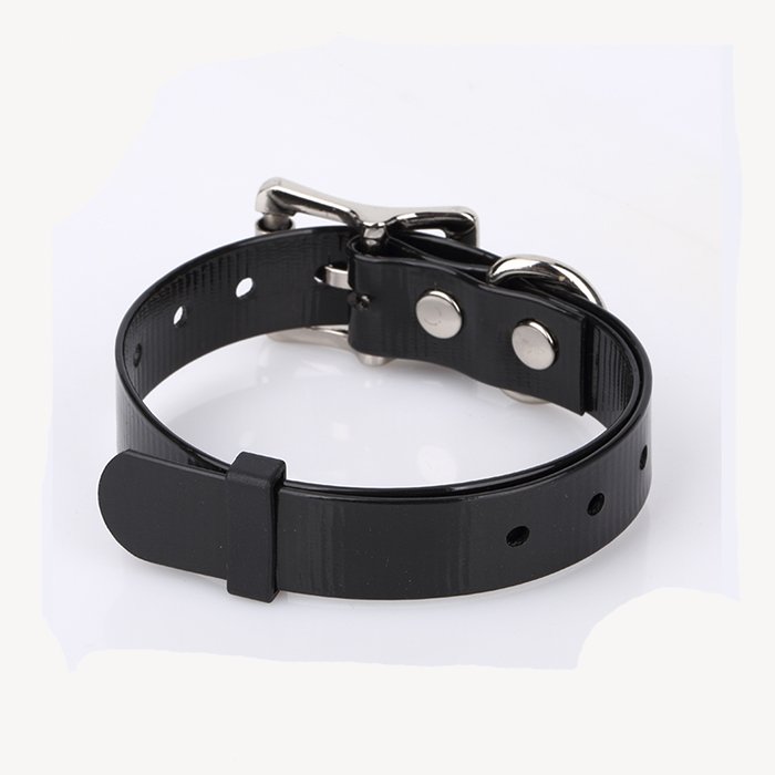 Waterproof Hot Desigh Fashionable Sublimation Black TPU Rubber Webbing Coated Plastic Dog Training Collar
