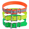 Wholesale TPU Reflective Sunglo Dayglo Day Glo Neon Orange Blue Yellow Pink Green Pet Dog Collar