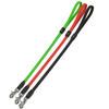 Heavy Duty Black PVC Coated Polyester Nylon Short Dog Safety Leash for Car Seat