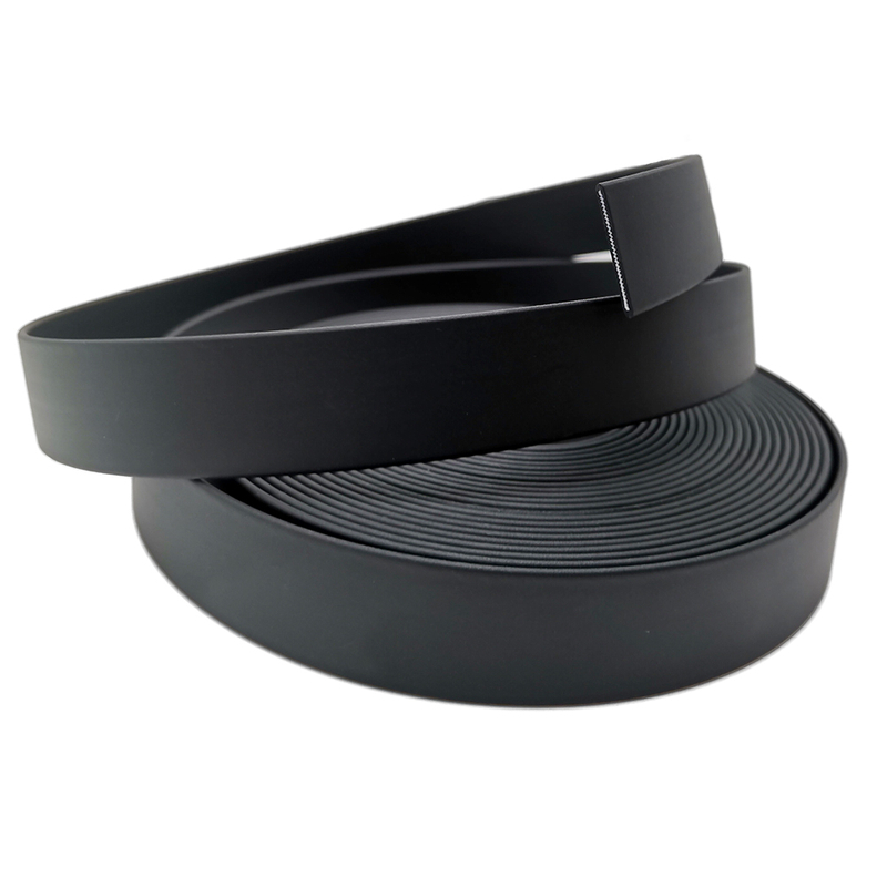 Factory Direct Selling Black Matte Finish Soft Waterproof PVC Coated Webbing for Backpack Strap