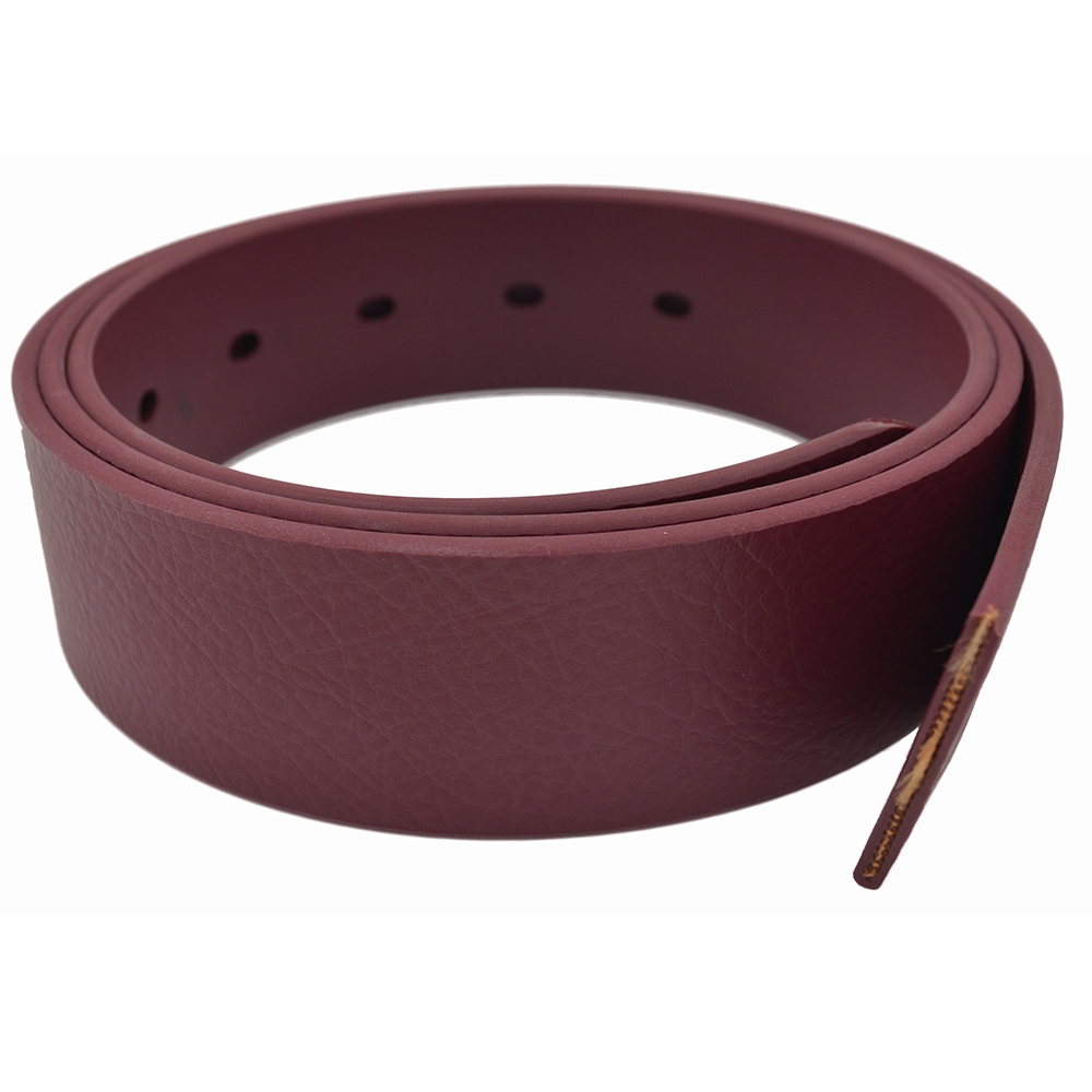 Black Leather Texture High Tenacity Cycling Silicone TPU Coated Nylon Webbing for Leather Men Belt