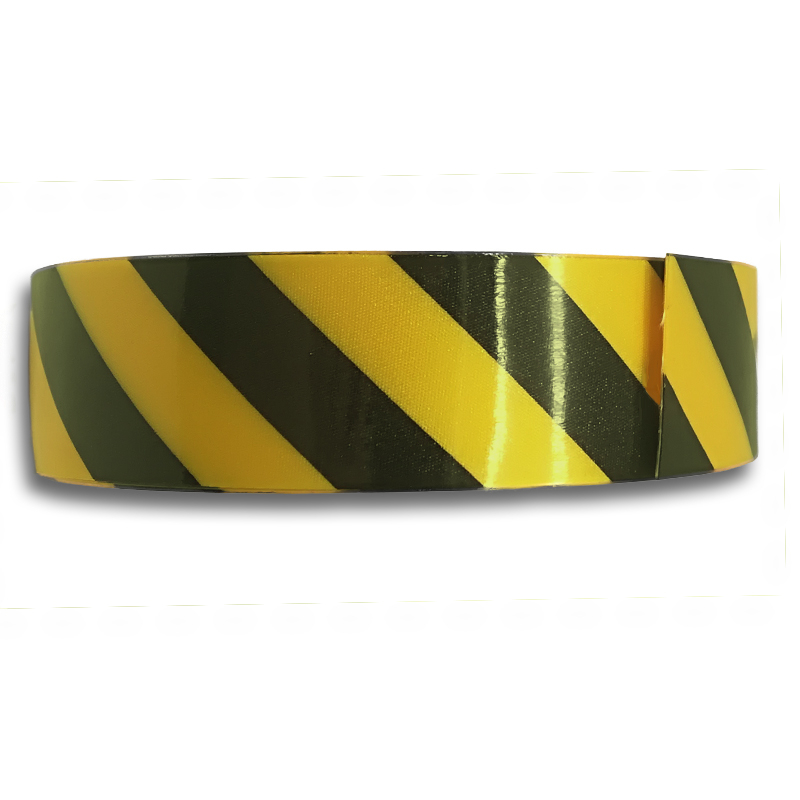 Yellow and Black Smooth Glossy Custom Printing TPU Coated Nylon Bag Handle Webbing 
