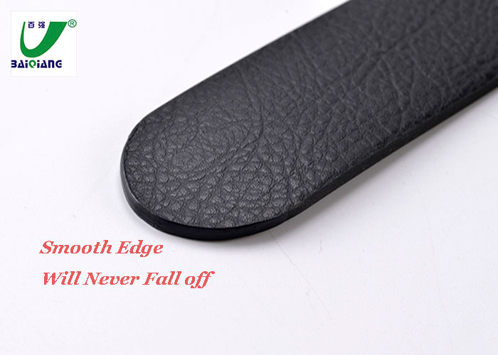 Wearable Sweatproof Men's Classic Black Dress Men Belt with Clip Removable Zinc Alloy Pin Buckle