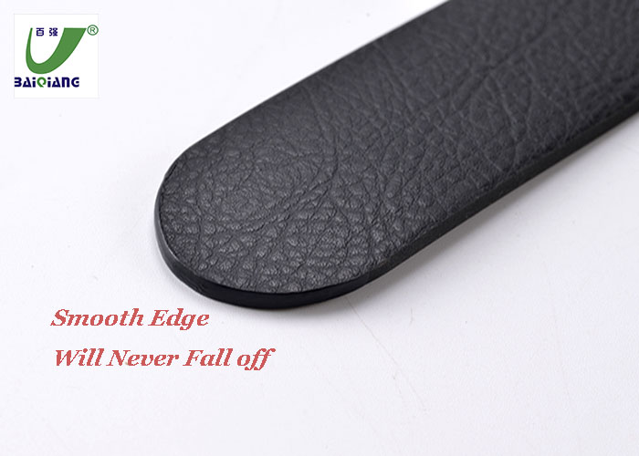 Wearable Sweatproof Men's Classic Black Dress Men Belt with Clip Removable Zinc Alloy Pin Buckle