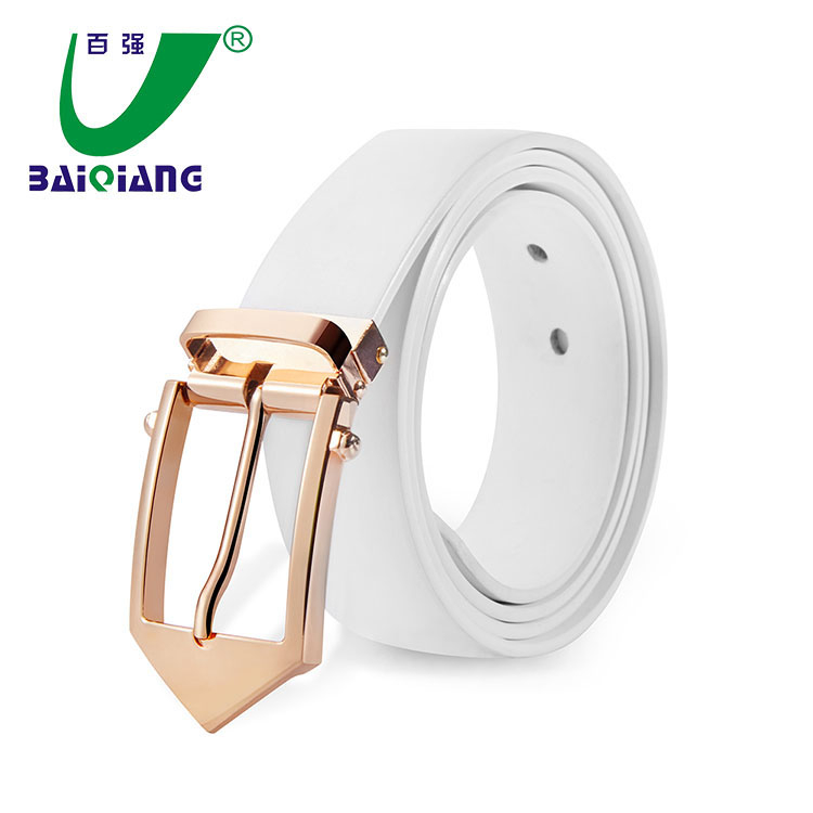 Wholesale Super Fantasy Mens and Women Leather Cool Blue Stretch Belt With Types of Belt Buckles