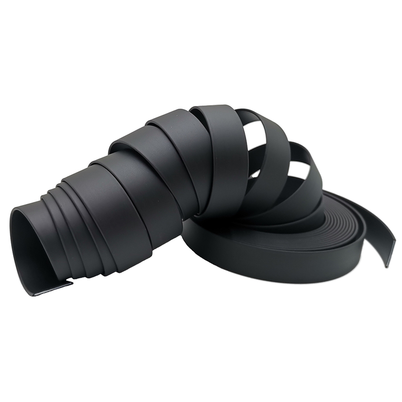 Factory Direct Selling Black Matte Finish Soft Waterproof PVC Coated Webbing for Backpack Strap