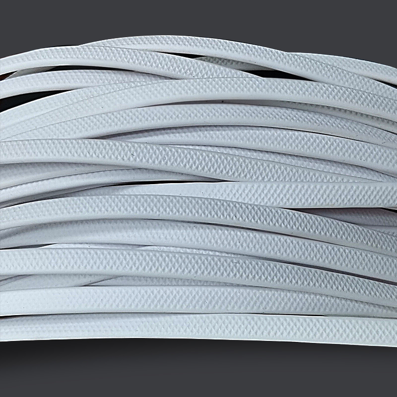 Factory Custom Brands American Football White TPE Coated Polyester Webbing Strap