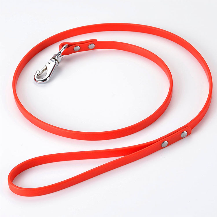 Plástico y caucho plomo para mascotas de neón naranja poliuretano pvc plomo para mascotas