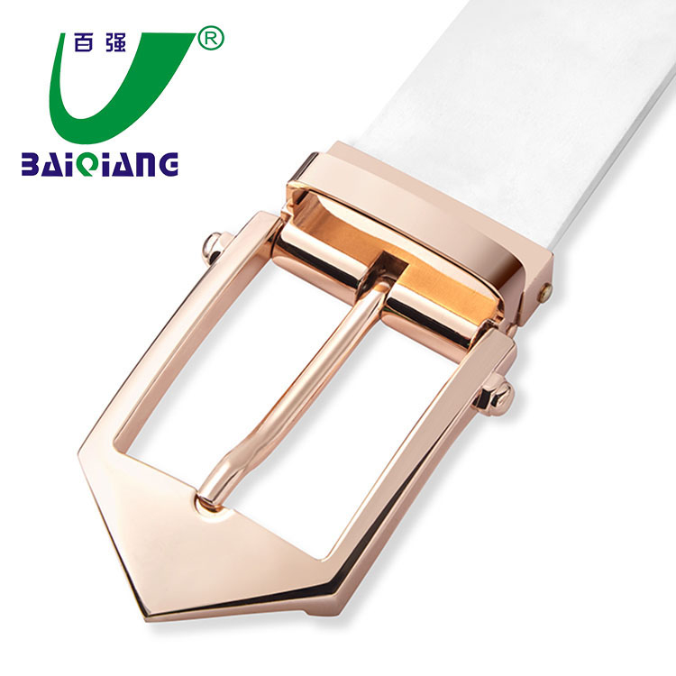Quality Custom Logo White Leather Mens Golf Belts for Men