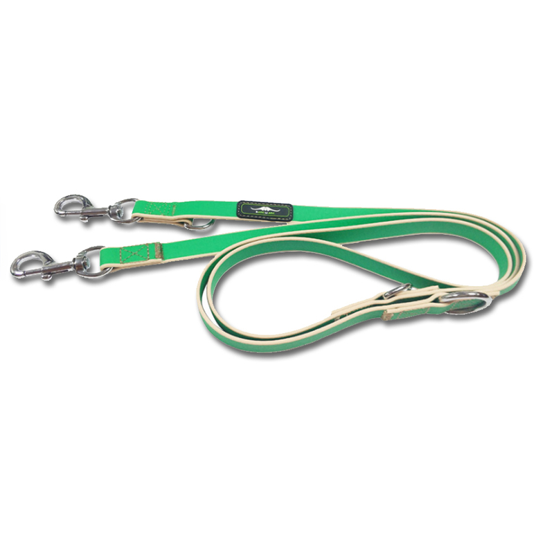 New Adjustable PVC Coated Nylon Pet Dual Dog Leash Material