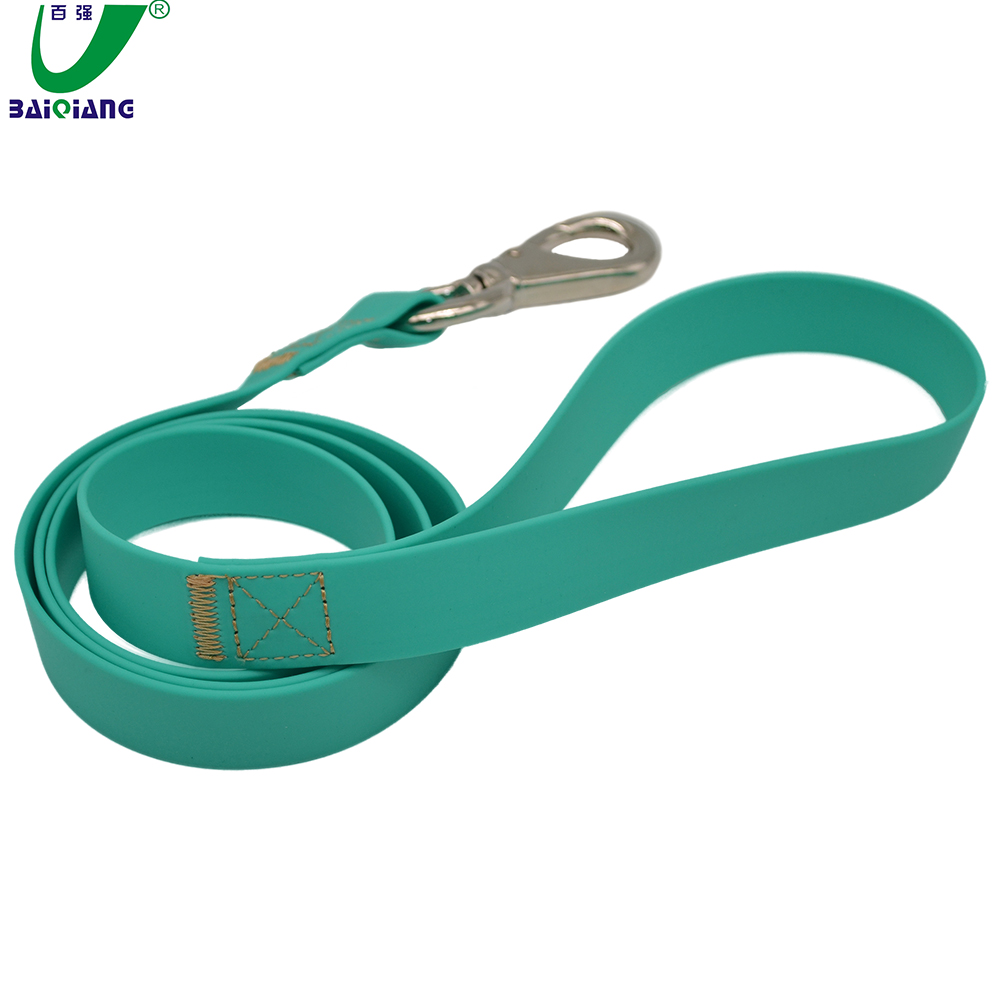Washable Sturdy Soft Grass Green Running Dog Leash Dog Neck Belt for Dog