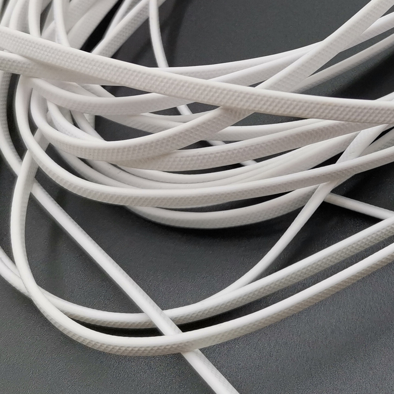 Factory Custom Brands American Football White TPE Coated Polyester Webbing Strap
