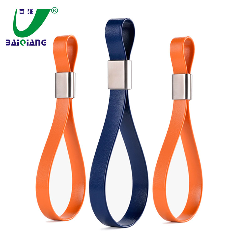 Durable TPU / PVC Coated Webbing Plastic Subway Handle Strap